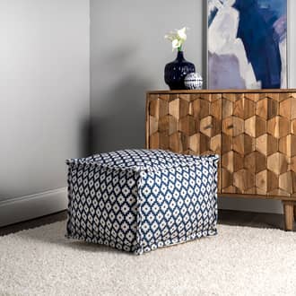 Printed Bird Eyes Indoor/Outdoor Pouf secondary image