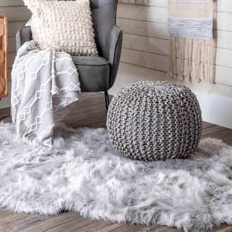 Knitted Jute Pouf secondary image