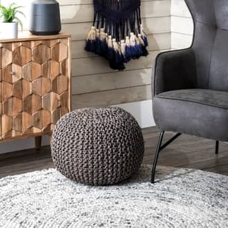 Knitted Jute Pouf secondary image