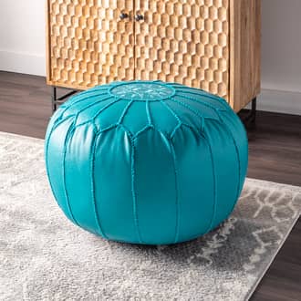 Faux Leather Pouf secondary image