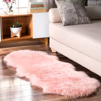 Soft Solid Faux Sheepskin Rug secondary image