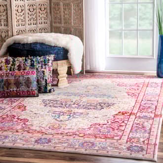 5' 3" x 7' 7" Vivid Medallion Rug secondary image