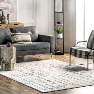 5' x 8' Jasmine Contemporary Lattice Rug secondary image
