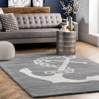 Nautical Anchor Rug secondary image