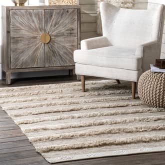 Shaggy Diamond Striped Flatweave Rug secondary image