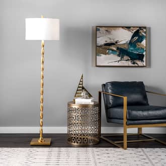 65-inch Rippled Iron Staff Floor Lamp secondary image