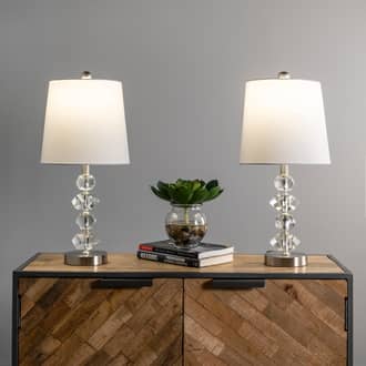 21-inch Crystal Stacked Gemstones Table Lamp (Set of 2) secondary image