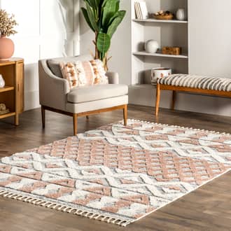 6' 7" x 9' Amabella Lifted Lattice Rug secondary image