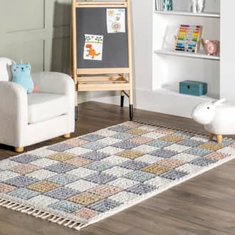 Arna Groovy Checkered Kids Rug secondary image