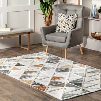 Anushka Iridescent Tiled Rug secondary image