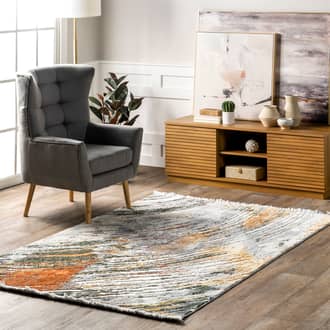 Dua Iridescent Brush Strokes Rug secondary image