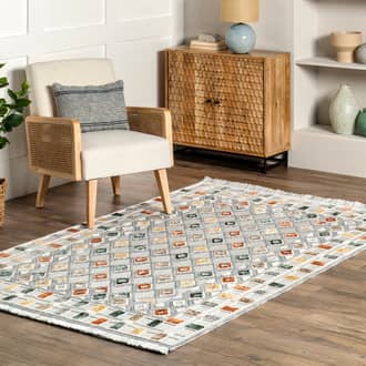 Nanette Iridescent Mini Diamonds Rug secondary image