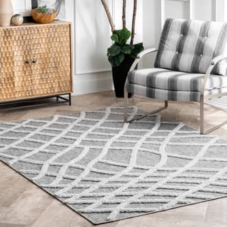 Raised Fishnet Trellis Rug secondary image