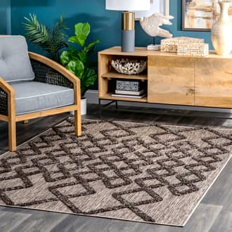 Raised Pendant Striped Rug secondary image