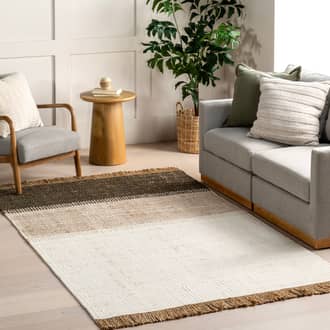 8' x 10' Graciela Stiped Tasseled Rug secondary image