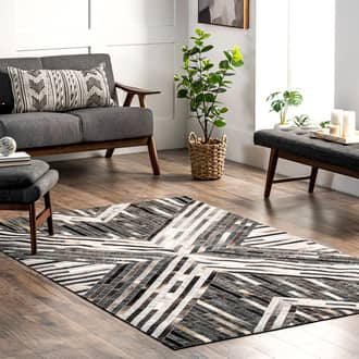Willa Leather Kaleidoscope Rug secondary image