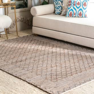 Flatwoven Jute Trellis Rug secondary image