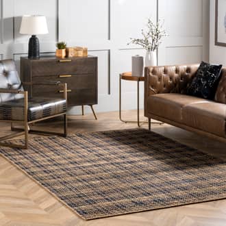 Plaid Jute Rug secondary image