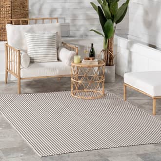 Pinstripe Handwoven Indoor/Outdoor Rug secondary image