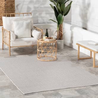 Pinstripe Handwoven Indoor/Outdoor Rug secondary image