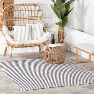 Pinstripe Handwoven Indoor/Outdoor Rug secondary image