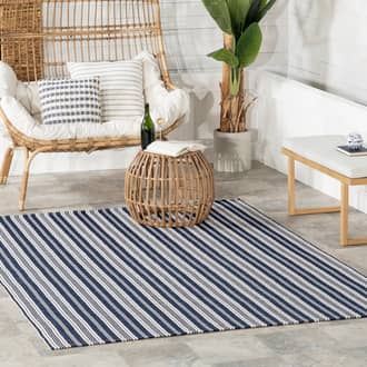 Ticking Stripe Handwoven Indoor/Outdoor Rug secondary image