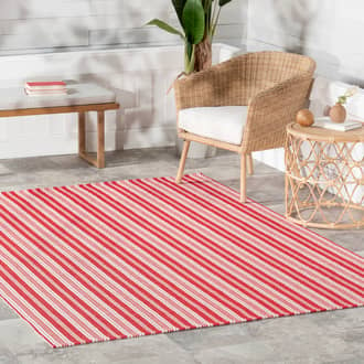 Ticking Stripe Handwoven Indoor/Outdoor Rug secondary image