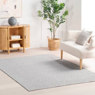 2' 6" x 8' Optic Diamond Handwoven Cotton Rug secondary image