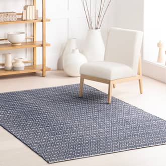 Optic Diamond Handwoven Cotton Rug secondary image