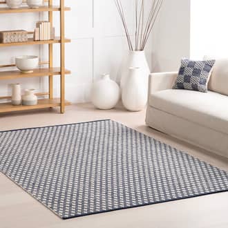 Dainty Diamond Handwoven Cotton Rug secondary image