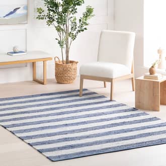 Striped Rag Handwoven Cotton Rug secondary image