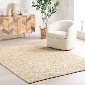 Textured Handwoven Jute Rug secondary image