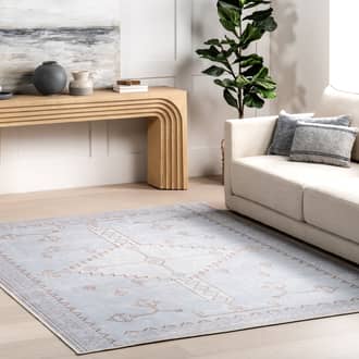 4' x 6' Cerise Classic Vintage Washable Rug secondary image