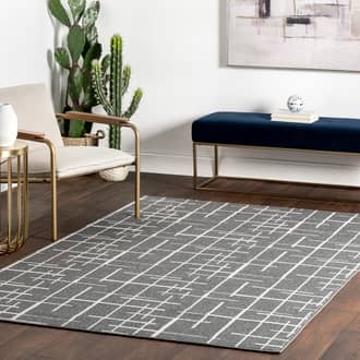 Matilda Modern Crosshatch Rug secondary image