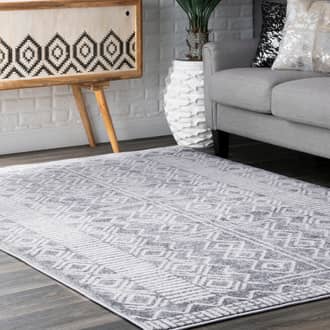 Rugs USA Gray Bosphorus Striated Symbolic rug - Transitional Rectangle 5 