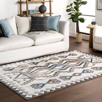 Liz Washable Geometric Rug secondary image