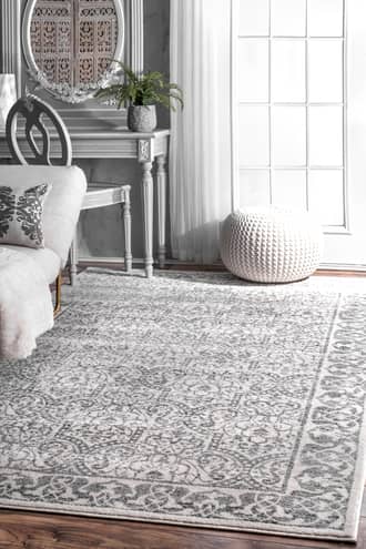 Rugs USA Gray Tallahassee Floral Moroccan Trellis rug - Traditional Rectan