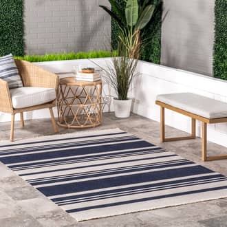 Shante Striped Indoor/Outdoor Rug secondary image