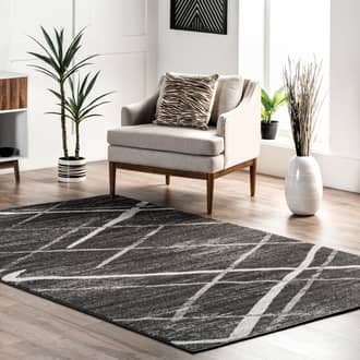Rugs USA Charcoal Granite Broken Lattice rug - Contemporary Rectangle 6 x 