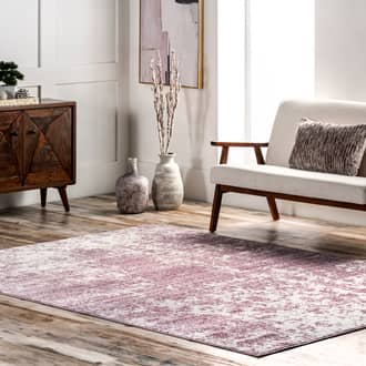 Ruby Distressed Mist Rug secondary image