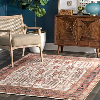 Arboreal Landscape Fringe Rug secondary image