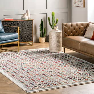 Honeycomb Stripes Fringed Rug secondary image