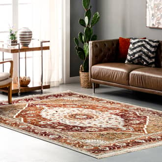 Aaliyah Medallion Fringed Rug secondary image