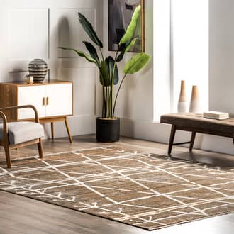 Autumn Distressed Trellis Rug secondary image