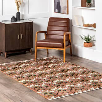 Deedra Geometric Banded Rug secondary image