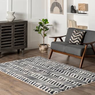 Elenora Abstract Herringbone Rug secondary image