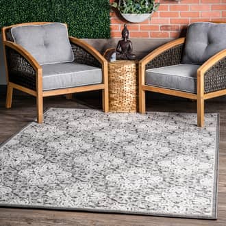 Raised Snowflake Tessellation Indoor/Outdoor Rug secondary image