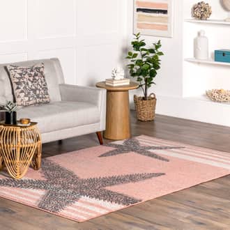 9' x 12' Starfish And Stripes Rug secondary image