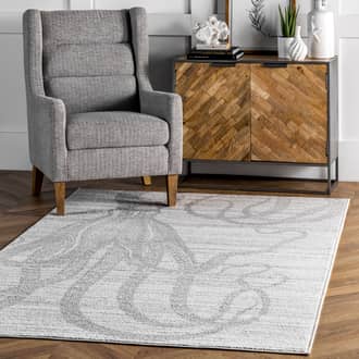 4' x 6' Faded Octopus Rug secondary image