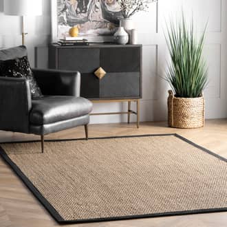 8' Seagrass with Border Rug secondary image